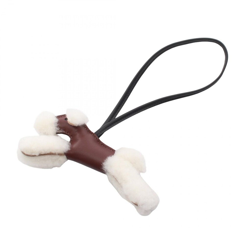 Hermes Buddy Bag Charm G Agneau Milo #345249H15B